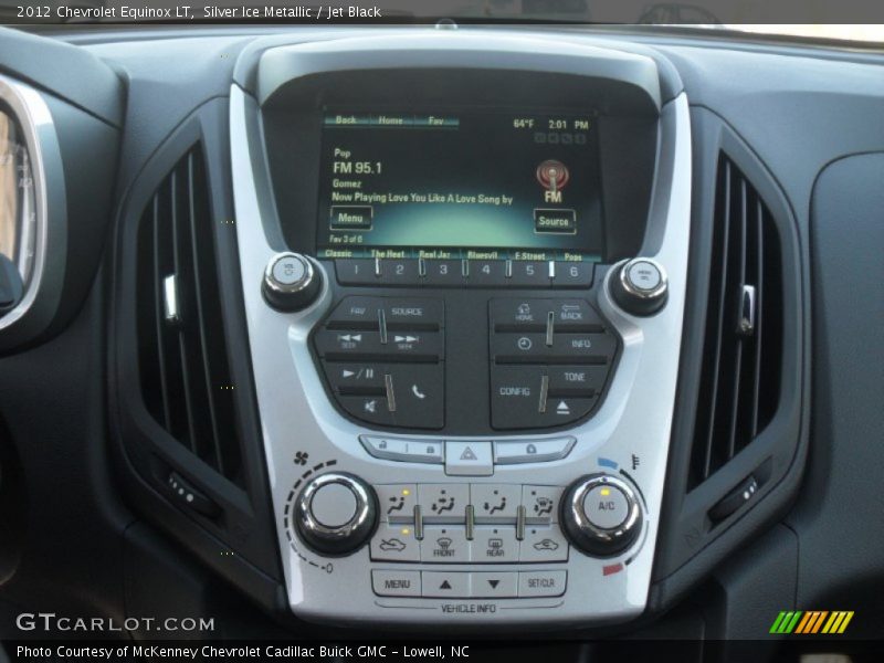 Silver Ice Metallic / Jet Black 2012 Chevrolet Equinox LT