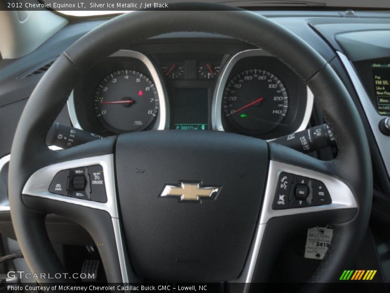Silver Ice Metallic / Jet Black 2012 Chevrolet Equinox LT