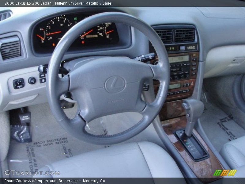 Millennium Silver Metallic / Sage 2000 Lexus ES 300 Sedan