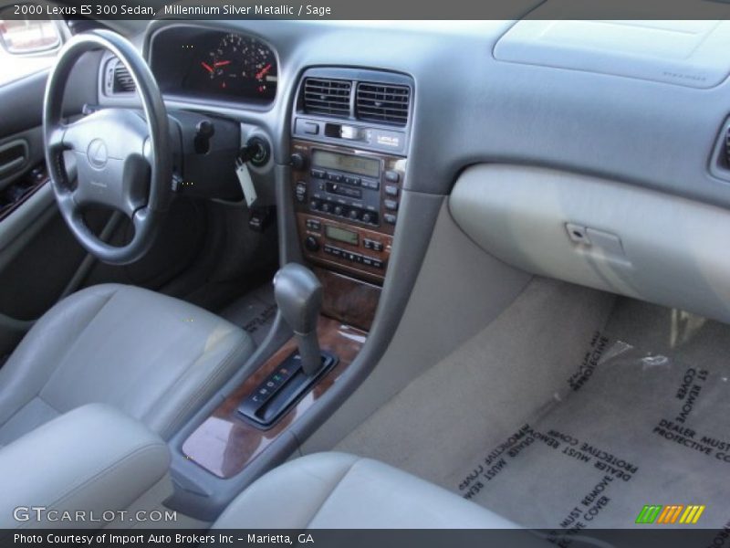Millennium Silver Metallic / Sage 2000 Lexus ES 300 Sedan