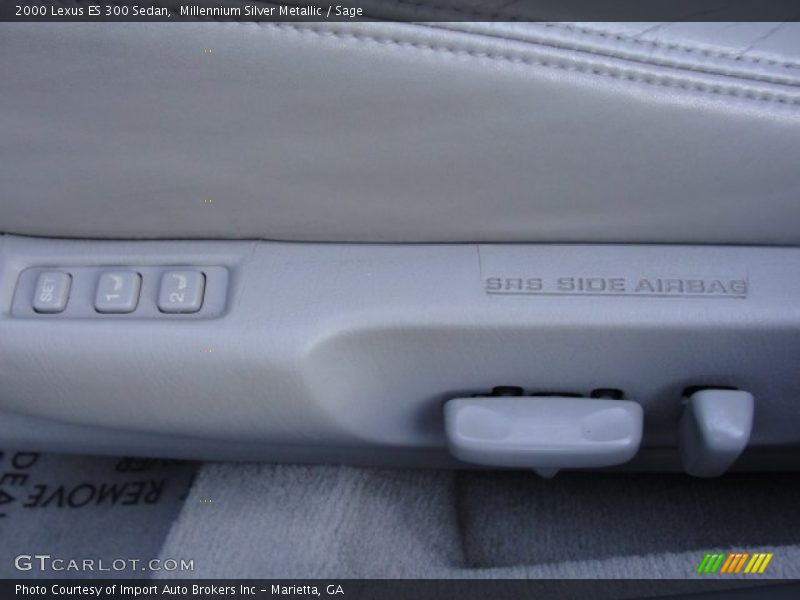 Millennium Silver Metallic / Sage 2000 Lexus ES 300 Sedan
