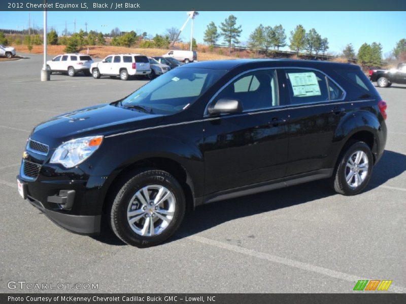 Black / Jet Black 2012 Chevrolet Equinox LS