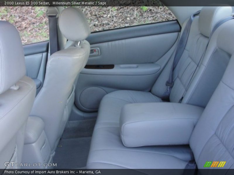 Millennium Silver Metallic / Sage 2000 Lexus ES 300 Sedan