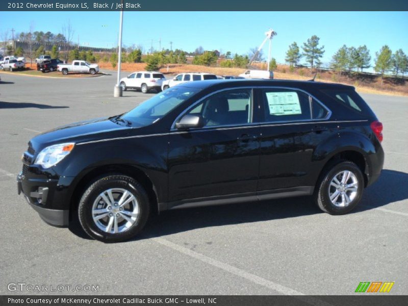 Black / Jet Black 2012 Chevrolet Equinox LS