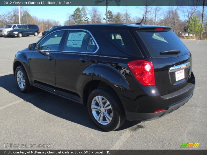 Black / Jet Black 2012 Chevrolet Equinox LS