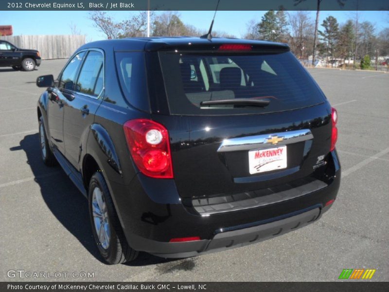 Black / Jet Black 2012 Chevrolet Equinox LS