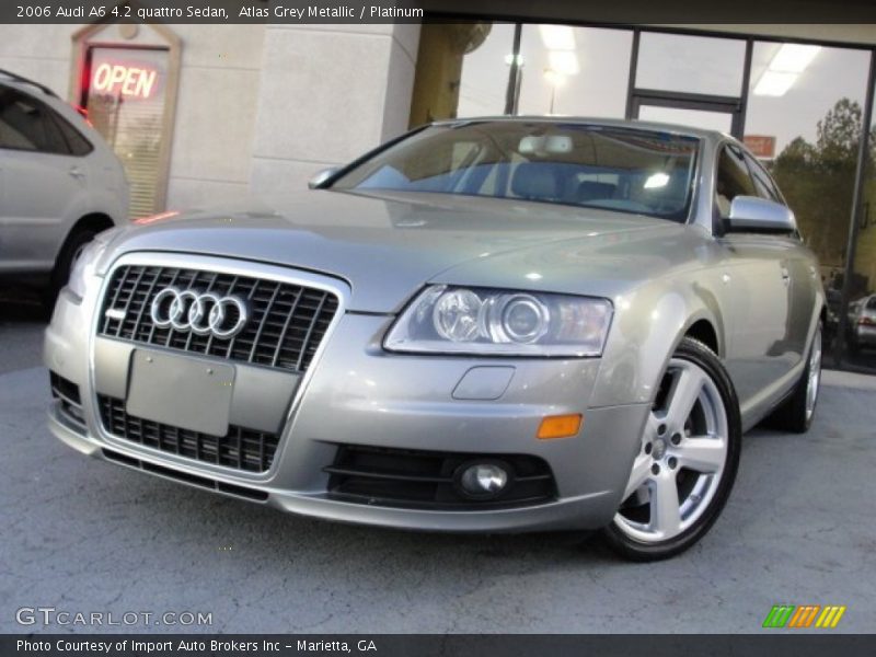 Atlas Grey Metallic / Platinum 2006 Audi A6 4.2 quattro Sedan