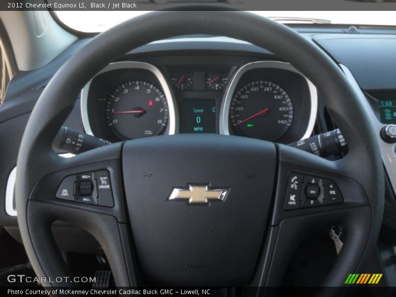 Black / Jet Black 2012 Chevrolet Equinox LS