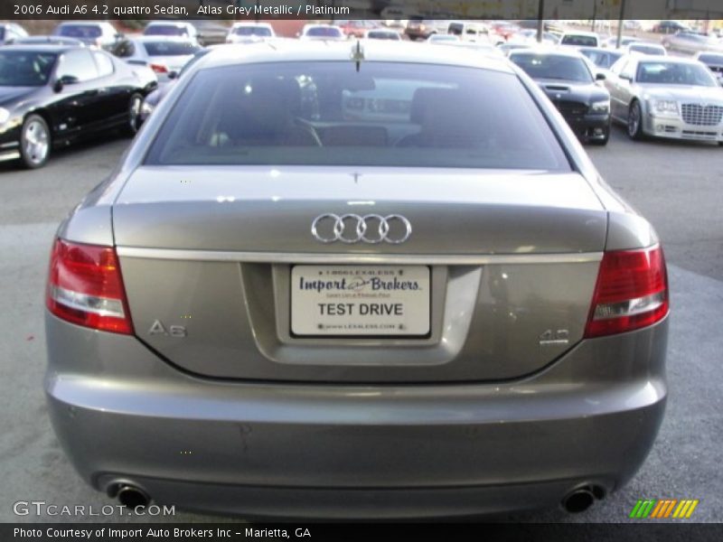 Atlas Grey Metallic / Platinum 2006 Audi A6 4.2 quattro Sedan