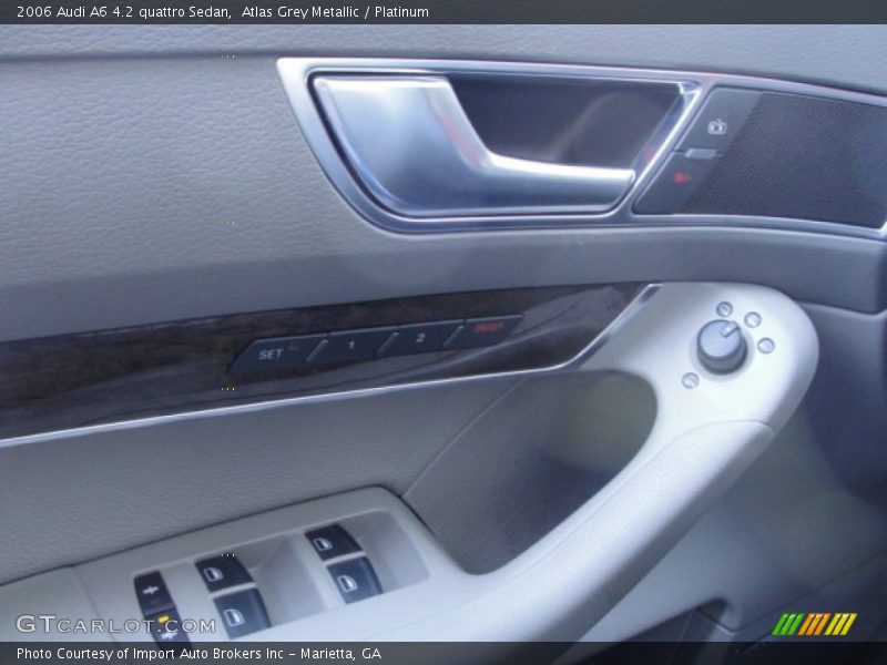Atlas Grey Metallic / Platinum 2006 Audi A6 4.2 quattro Sedan