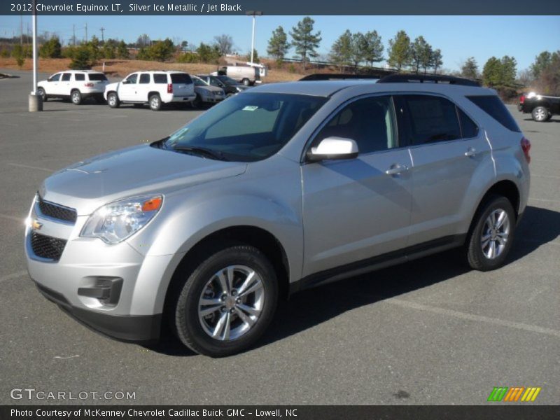 Silver Ice Metallic / Jet Black 2012 Chevrolet Equinox LT
