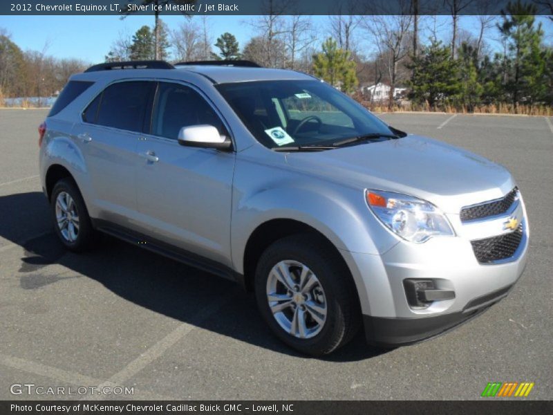 Silver Ice Metallic / Jet Black 2012 Chevrolet Equinox LT