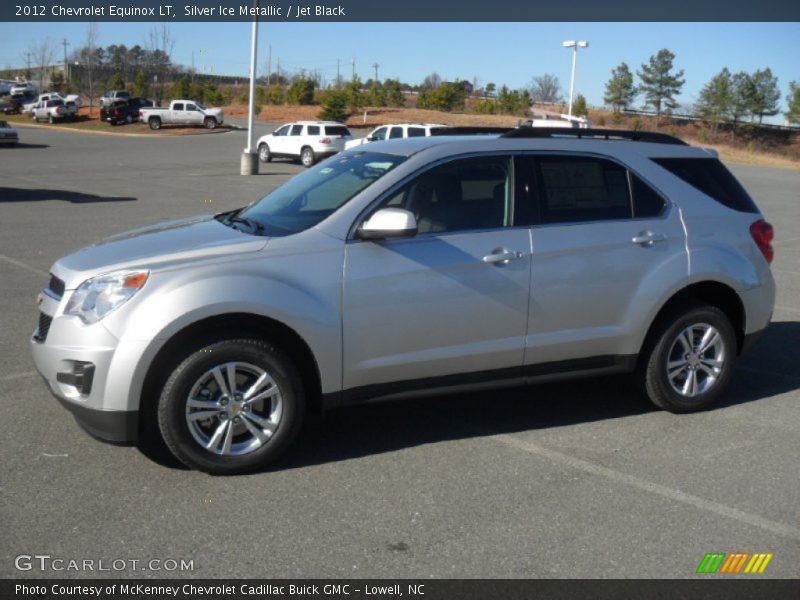 Silver Ice Metallic / Jet Black 2012 Chevrolet Equinox LT