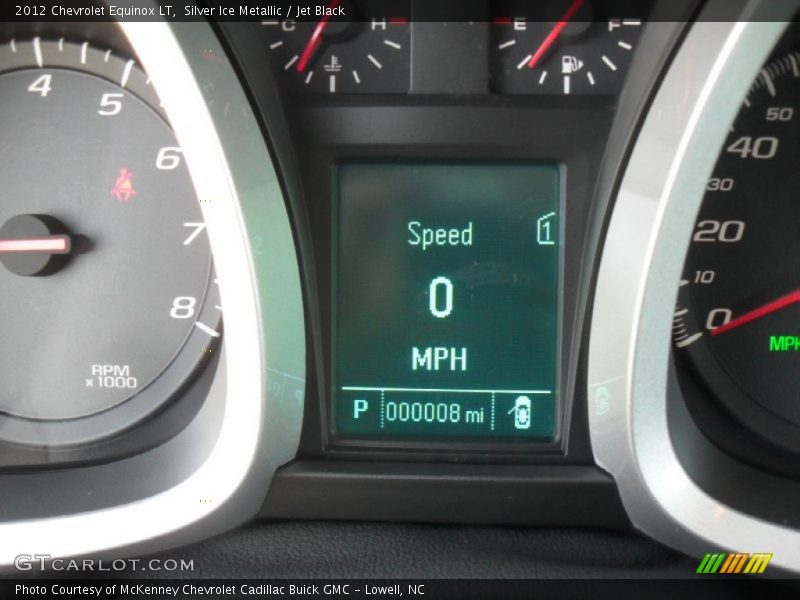 Silver Ice Metallic / Jet Black 2012 Chevrolet Equinox LT