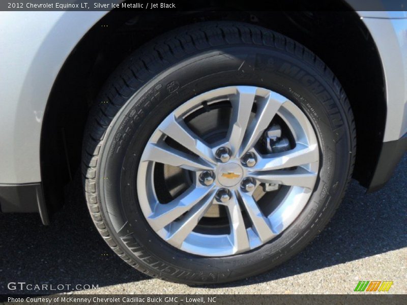 Silver Ice Metallic / Jet Black 2012 Chevrolet Equinox LT