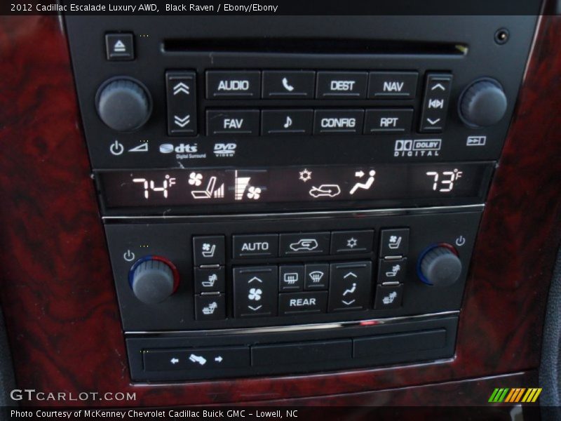Controls of 2012 Escalade Luxury AWD