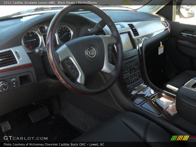Black Raven / Ebony/Ebony 2012 Cadillac Escalade Luxury AWD