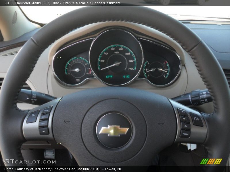 Black Granite Metallic / Cocoa/Cashmere 2012 Chevrolet Malibu LTZ