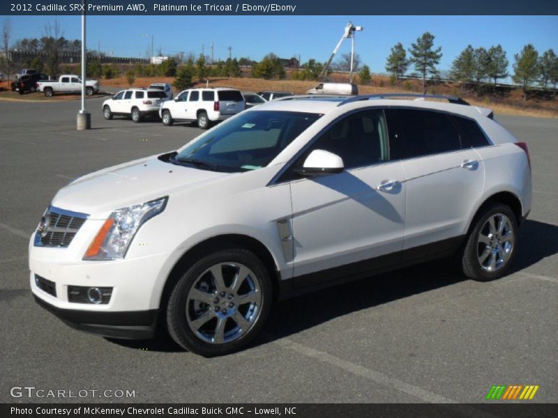 Platinum Ice Tricoat / Ebony/Ebony 2012 Cadillac SRX Premium AWD