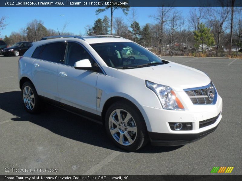 Platinum Ice Tricoat / Ebony/Ebony 2012 Cadillac SRX Premium AWD