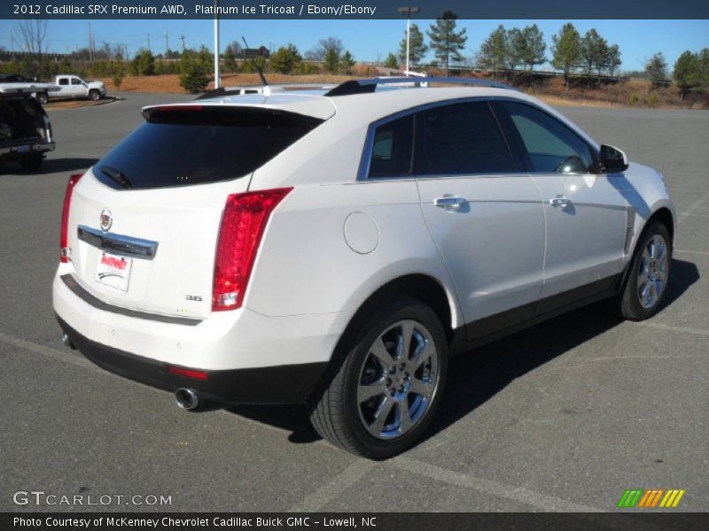 Platinum Ice Tricoat / Ebony/Ebony 2012 Cadillac SRX Premium AWD
