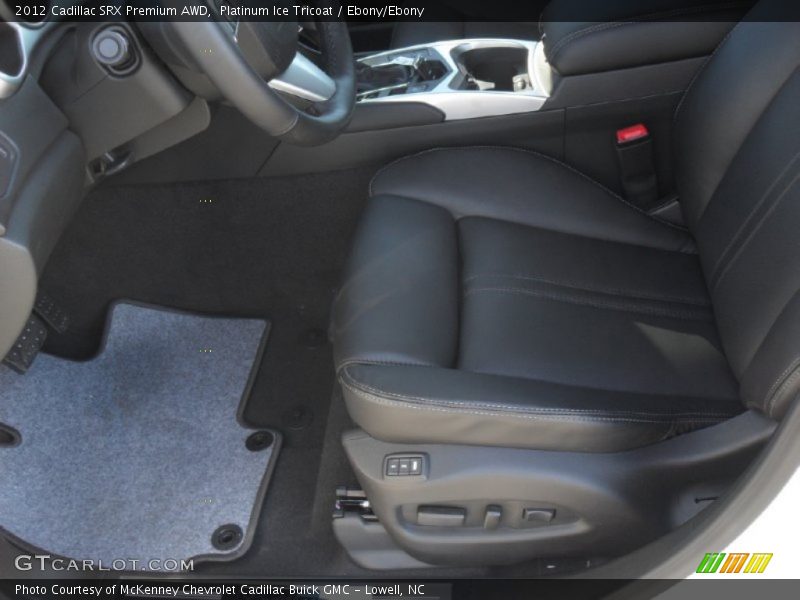 Platinum Ice Tricoat / Ebony/Ebony 2012 Cadillac SRX Premium AWD