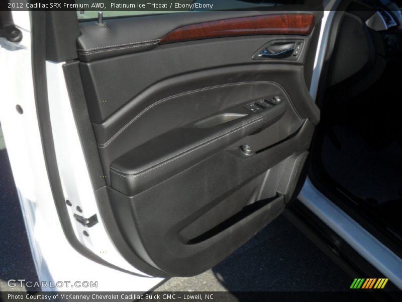 Platinum Ice Tricoat / Ebony/Ebony 2012 Cadillac SRX Premium AWD
