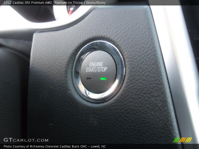 Platinum Ice Tricoat / Ebony/Ebony 2012 Cadillac SRX Premium AWD