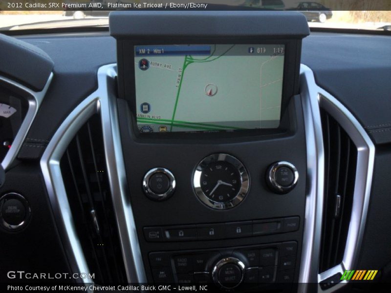 Platinum Ice Tricoat / Ebony/Ebony 2012 Cadillac SRX Premium AWD