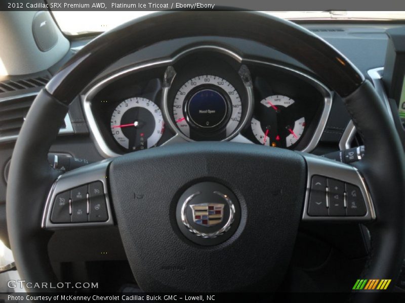 Platinum Ice Tricoat / Ebony/Ebony 2012 Cadillac SRX Premium AWD