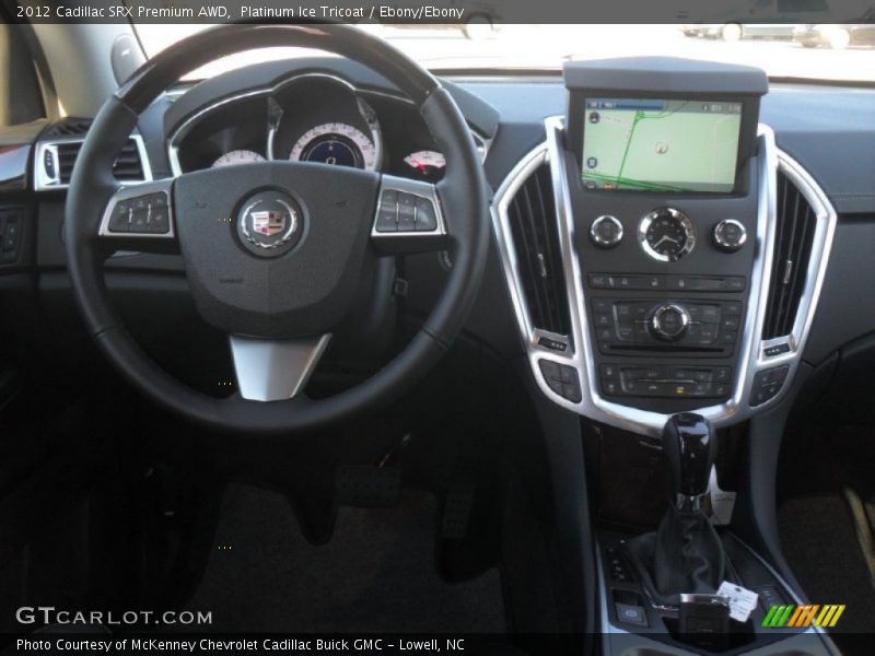 Platinum Ice Tricoat / Ebony/Ebony 2012 Cadillac SRX Premium AWD