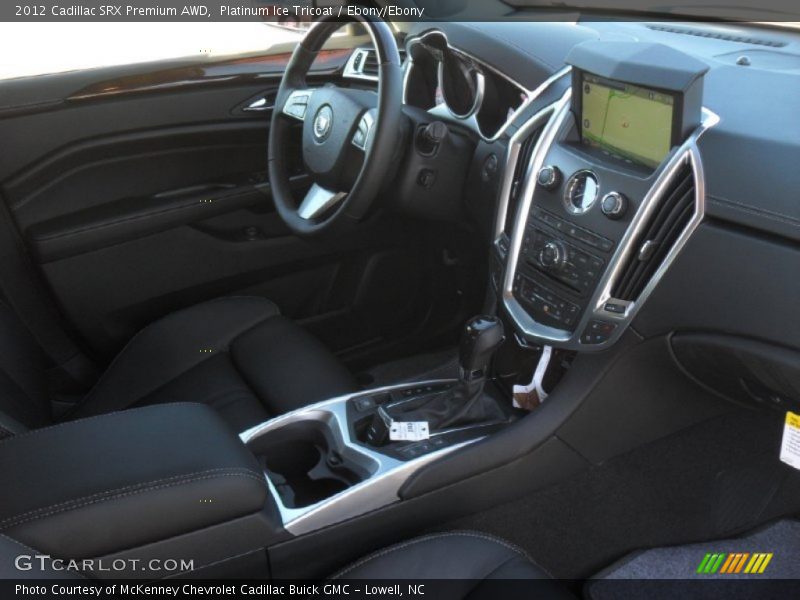 Platinum Ice Tricoat / Ebony/Ebony 2012 Cadillac SRX Premium AWD