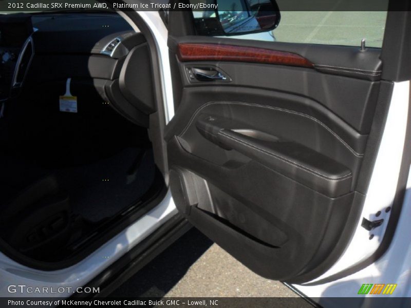 Platinum Ice Tricoat / Ebony/Ebony 2012 Cadillac SRX Premium AWD