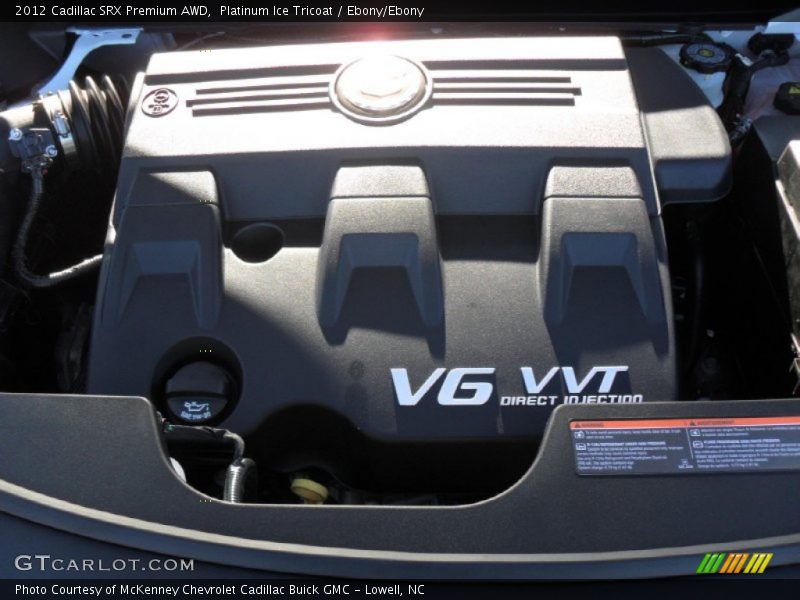 Platinum Ice Tricoat / Ebony/Ebony 2012 Cadillac SRX Premium AWD