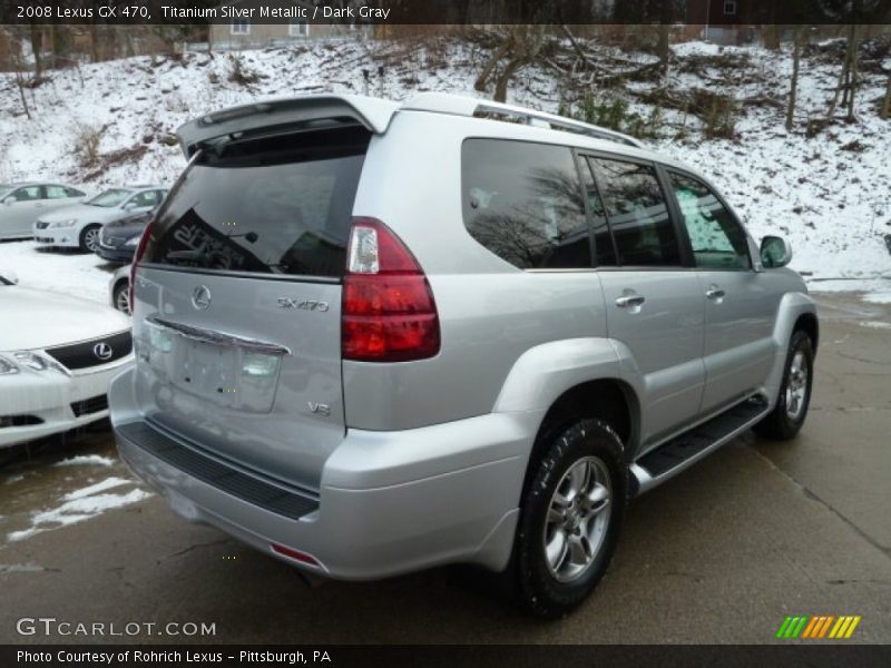 Titanium Silver Metallic / Dark Gray 2008 Lexus GX 470