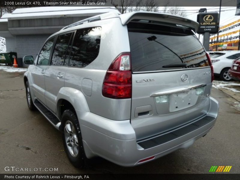 Titanium Silver Metallic / Dark Gray 2008 Lexus GX 470