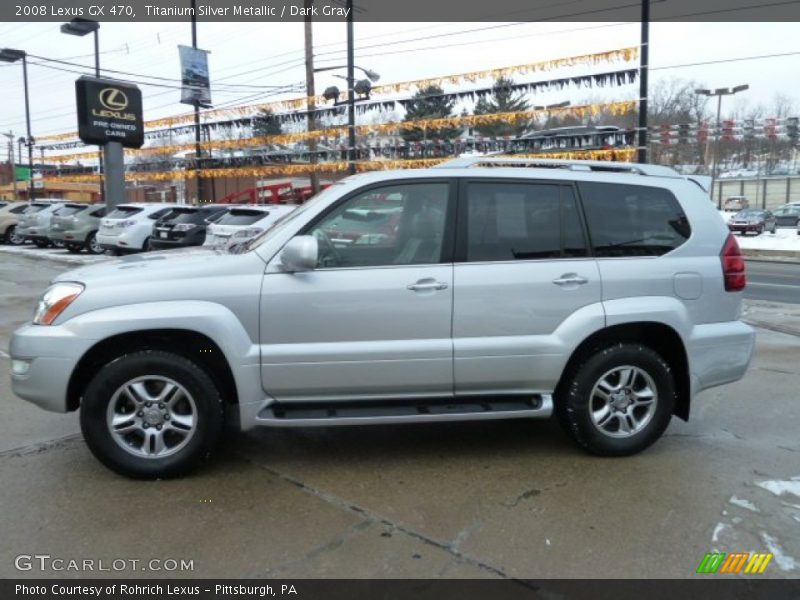 Titanium Silver Metallic / Dark Gray 2008 Lexus GX 470