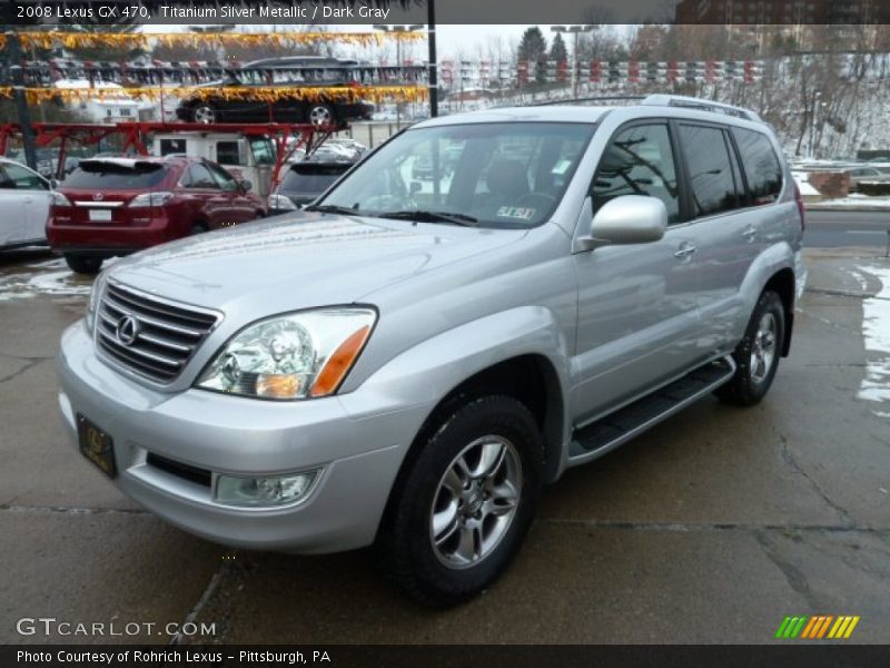 Titanium Silver Metallic / Dark Gray 2008 Lexus GX 470