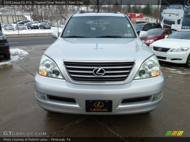 Titanium Silver Metallic / Dark Gray 2008 Lexus GX 470