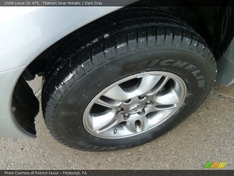 Titanium Silver Metallic / Dark Gray 2008 Lexus GX 470