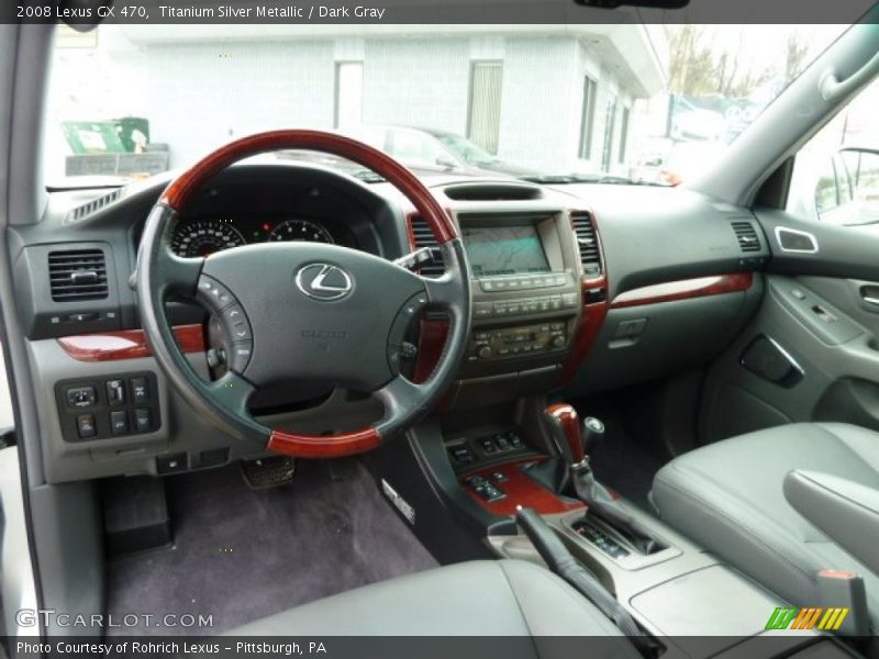 Titanium Silver Metallic / Dark Gray 2008 Lexus GX 470