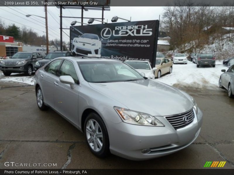 Tungsten Silver Pearl / Light Gray 2009 Lexus ES 350
