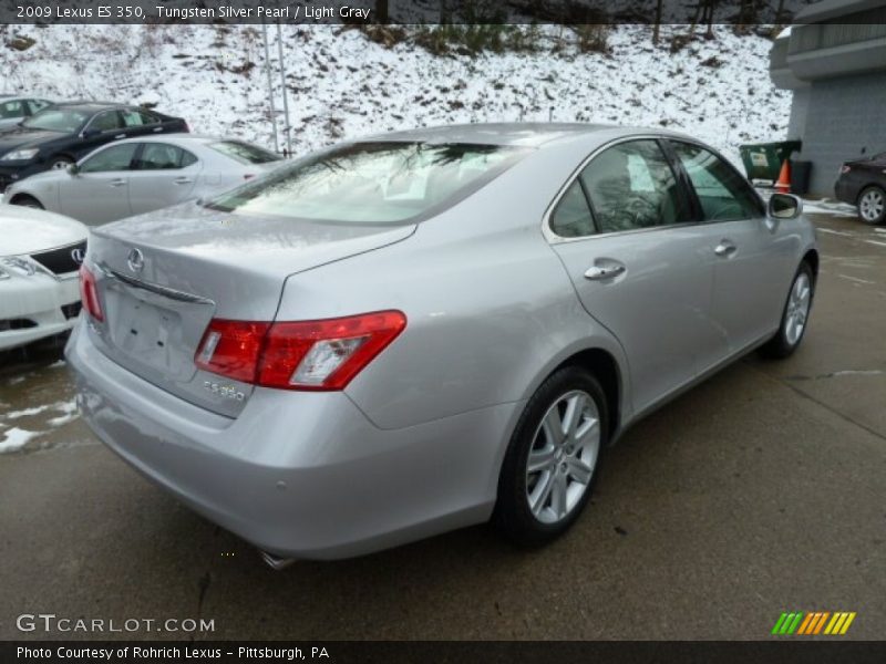 Tungsten Silver Pearl / Light Gray 2009 Lexus ES 350