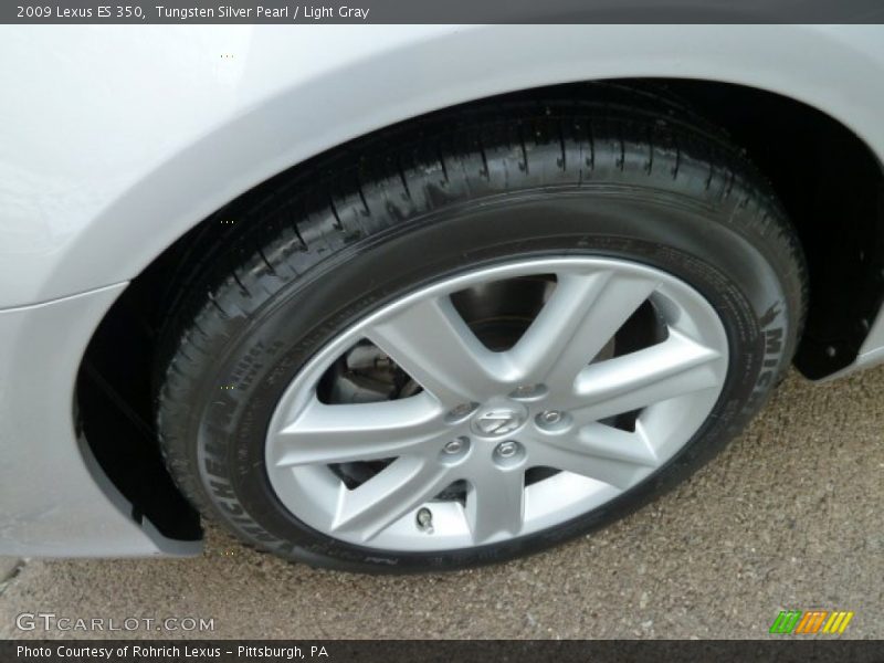 Tungsten Silver Pearl / Light Gray 2009 Lexus ES 350