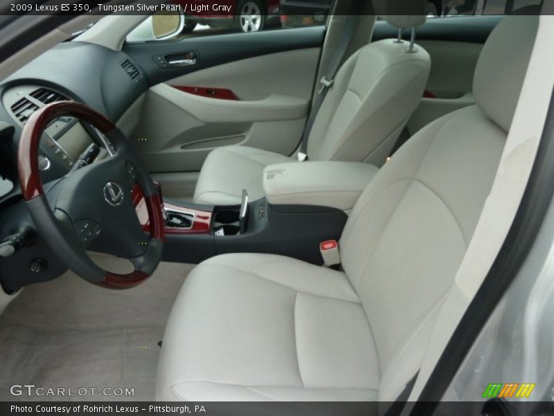 Tungsten Silver Pearl / Light Gray 2009 Lexus ES 350