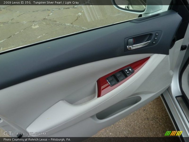 Tungsten Silver Pearl / Light Gray 2009 Lexus ES 350