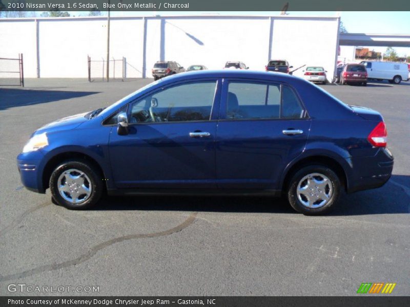 Blue Onyx Metallic / Charcoal 2010 Nissan Versa 1.6 Sedan