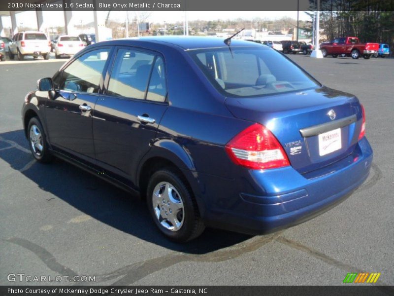Blue Onyx Metallic / Charcoal 2010 Nissan Versa 1.6 Sedan