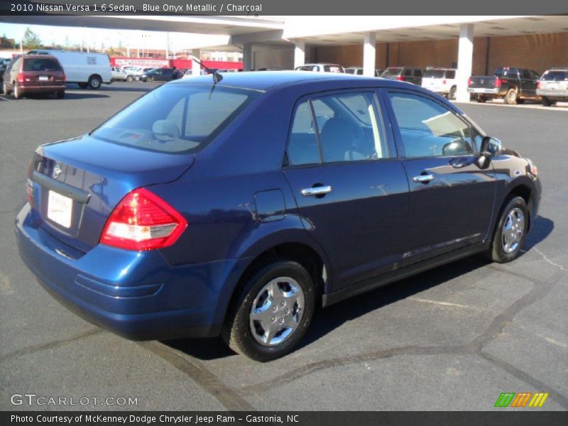 Blue Onyx Metallic / Charcoal 2010 Nissan Versa 1.6 Sedan