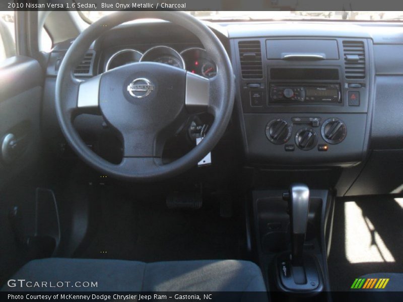 Blue Onyx Metallic / Charcoal 2010 Nissan Versa 1.6 Sedan